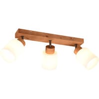 Trion Asmara LED ceiling spotlight 3x E14 matte brown