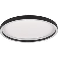 LED plafondlamp Trion Rad Ø350 mat zwart 20W 3000K