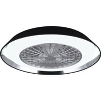 Trion Berga LED ceiling light with fan 30W dimmable