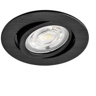 Brinton LED inbouwspot 7W dimbaar 3000K zwart 630lm