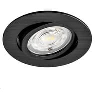 Brinton LED inbouwspot zwart 7W 630lm dimbaar 6500K