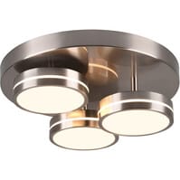 LED Ceiling Lamp Trion Franco Matte Nickel 25.5W Dimmable 3000K