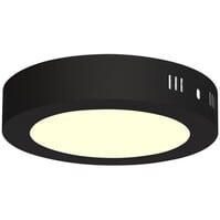 LED Surface-Mounted Downlight 12W 840lm 3000K Ø170mm Matte Black