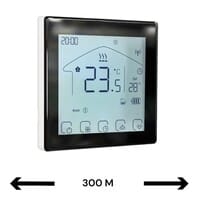 Smart WiFi Draadloze Thermostaat | Touchscreen | Voor C.V.-Installatie | Programmeerbaar | Tuya App | Google Home en Alexa | Zwart Smart WiFi Draadloze Thermostaat | Touchscreen | Voor C.V.-Installatie | Programmeerbaar | Tuya App | Google Home en Alexa | Zwart