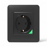Slimme inbouw stopcontact | Zwart | bedienbaar via wifi / app | 230v | max 16 amp | Spraakbediening | Glazen frontpaneel | 10A | 86x86x35 mm Slimme inbouw stopcontact | Zwart | bedienbaar via wifi / app | 230v | max 16 amp | Spraakbediening | Glazen frontpaneel | 10A | 86x86x35 mm