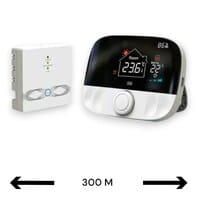 Smart WiFi Draadloze Thermostaat | Draadloos | Draaiknop Bediening | Voor C.V.-Installatie | Tuya App | Google Home en Alexa | Zwart/Grijs Smart WiFi Draadloze Thermostaat | Draadloos | Draaiknop Bediening | Voor C.V.-Installatie | Tuya App | Google Home en Alexa | Zwart/Grijs