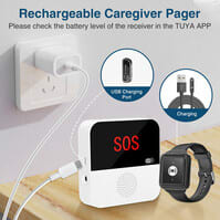 SOS Knop met Display | WiFi | Veiligheid Ouderen | Veiligheid voor Ouderen | Pager functie