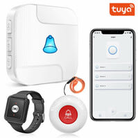 SOS Alarmset Basic | Knop + Zwart Horloge | WiFi