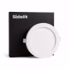 ronde Sidelit LED downlight van 18 watt met 176mm diameter en helder wit licht van 4000K ronde Sidelit LED downlight van 18 watt met 176mm diameter en helder wit licht van 4000K