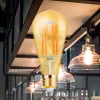 Tien dimbare E27 LED-lampen met Edison filament, 6W vermogen en warm licht van 2200K, ST64 vorm Tien dimbare E27 LED-lampen met Edison filament, 6W vermogen en warm licht van 2200K, ST64 vorm