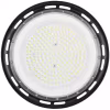 Ronde zwarte LED UFO high bay verlichting 100W 11000 lumen 6400K waterdicht IP65 voor magazijn Ronde zwarte LED UFO high bay verlichting 100W 11000 lumen 6400K waterdicht IP65 voor magazijn
