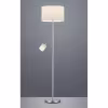 slanke mat witte LED vloerlamp met flexibele aluminium arm en E14 fitting voor warm wit licht slanke mat witte LED vloerlamp met flexibele aluminium arm en E14 fitting voor warm wit licht
