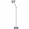 slanke LED vloerlamp in mat nikkel met aluminium voet en E27 fitting tot 10W slanke LED vloerlamp in mat nikkel met aluminium voet en E27 fitting tot 10W