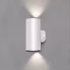 Witte LED wandlamp met up/down licht, 18W vermogen en koel wit licht van 6000K Witte LED wandlamp met up/down licht, 18W vermogen en koel wit licht van 6000K
