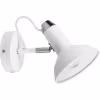 Ronde mat witte LED wandlamp van aluminium met E14 fitting en maximaal 10W vermogen Ronde mat witte LED wandlamp van aluminium met E14 fitting en maximaal 10W vermogen