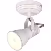 Moderne antiek witte LED wandlamp met 1 lichtpunt en E14 fitting, 10W vermogen Moderne antiek witte LED wandlamp met 1 lichtpunt en E14 fitting, 10W vermogen