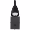 HLW LED LED Wandspot Mat Zwart met GU10 Fitting, Verstelbare Beam Angle & Aluminium