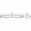 Zwarte rechte connector voor 48V magnetische track rail met strak design en naadloze verbinding Zwarte rechte connector voor 48V magnetische track rail met strak design en naadloze verbinding