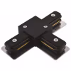 Zwarte Spanningsrail Doorverbinder T Koppeling voor LED Lamp Binnenverlichting Zwarte Spanningsrail Doorverbinder T Koppeling voor LED Lamp Binnenverlichting