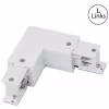 HLW LED Spanningsrail Doorverbinder Wit - 3 Fase Hoek L Koppeling Links met Beam Angle verstelbaar HLW LED Spanningsrail Doorverbinder Wit - 3 Fase Hoek L Koppeling Links met Beam Angle verstelbaar