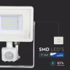 HLW LED LED Bouwlamp 30W met PIR Sensor - Waterdicht Mat Wit - Koud Wit 6400K HLW LED LED Bouwlamp 30W met PIR Sensor - Waterdicht Mat Wit - Koud Wit 6400K