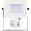 HLW LED LED Bouwlamp 30W met Sensor - Warm Wit 3000K - Mat Wit, IP65 LED Bouwlamp & Wandlamp met Sensor HLW LED LED Bouwlamp 30W met Sensor - Warm Wit 3000K - Mat Wit, IP65 LED Bouwlamp & Wandlamp met Sensor