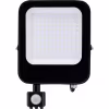 LED Bouwlamp 100W met Sensor - Mat Zwart, Waterdicht IP65 Buitenverlichting LED Bouwlamp 100W met Sensor - Mat Zwart, Waterdicht IP65 Buitenverlichting