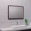 LED Spiegel 70x50cm - 30W - Mat Zwart - Dimbaar & Verwarmd Verlichting per ruimte LED Spiegel 70x50cm - 30W - Mat Zwart - Dimbaar & Verwarmd Verlichting per ruimte