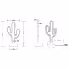HLW LED LED Table Lamp - Trion Cactus - 1W - USB - Round - Matte White - Plastic HLW LED LED Table Lamp - Trion Cactus - 1W - USB - Round - Matte White - Plastic
