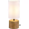 LED Tafellamp - Tafelverlichting - Trion Wooden - E14 Fitting - Rond - Mat Wit - Hout Verlichting per ruimte LED Tafellamp - Tafelverlichting - Trion Wooden - E14 Fitting - Rond - Mat Wit - Hout Verlichting per ruimte