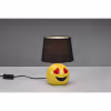 HLW LED LED Table Lamp - Table Lighting - Trion Smiley - E14 Fitting - Round - Matte Black - Ceramic HLW LED LED Table Lamp - Table Lighting - Trion Smiley - E14 Fitting - Round - Matte Black - Ceramic