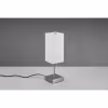 HLW LED LED Table Lamp - Table Lighting - Trion Oscar - E27 Fitting - Rectangular - Matte Nickel - Aluminum HLW LED LED Table Lamp - Table Lighting - Trion Oscar - E27 Fitting - Rectangular - Matte Nickel - Aluminum