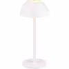 HLW LED LED Table Lamp - Trion Rado - 1.7W - Warm White 3000K - Rechargeable batteries - Matte White - Plastic HLW LED LED Table Lamp - Trion Rado - 1.7W - Warm White 3000K - Rechargeable batteries - Matte White - Plastic