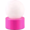 Roze metalen LED tafellamp met E14 fitting en één lichtpunt, maximaal 25 watt Roze metalen LED tafellamp met E14 fitting en één lichtpunt, maximaal 25 watt