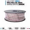Velvalux Dimbare LED Strip 50 Meter Warm Wit 3000K Waterdicht IP67 Velvalux Dimbare LED Strip 50 Meter Warm Wit 3000K Waterdicht IP67