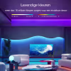 Dimbare RGB LED strip van 5 meter met 150 LEDs en afstandsbediening, 36W vermogen en 3000K warm licht Dimbare RGB LED strip van 5 meter met 150 LEDs en afstandsbediening, 36W vermogen en 3000K warm licht