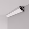 Wit aluminium hoekprofiel van 1 meter voor LED strips met strakke afwerking Wit aluminium hoekprofiel van 1 meter voor LED strips met strakke afwerking