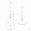 Roestkleurige moderne LED hanglamp met E27 fitting en 60W vermogen in bruine metalen afwerking Roestkleurige moderne LED hanglamp met E27 fitting en 60W vermogen in bruine metalen afwerking
