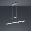 dimbare LED hanglamp in mat nikkel aluminium met modern design en 21W vermogen dimbare LED hanglamp in mat nikkel aluminium met modern design en 21W vermogen