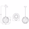 HLW LED Fabric LED Pendant Lamp Trion Pumon XL - White LED Pendant Lamp with E27 Fitting HLW LED Fabric LED Pendant Lamp Trion Pumon XL - White LED Pendant Lamp with E27 Fitting