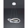 Mat witte dimbare LED hanglamp 27W met modern design en natuurlijk wit licht Mat witte dimbare LED hanglamp 27W met modern design en natuurlijk wit licht