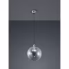 ronde LED hanglamp in mat nikkel met E27 fitting en modern aluminium design, 28W vermogen ronde LED hanglamp in mat nikkel met E27 fitting en modern aluminium design, 28W vermogen
