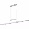 moderne mat nikkel hanglamp met 54W LED en up & down lichtfunctie moderne mat nikkel hanglamp met 54W LED en up & down lichtfunctie