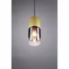 HLW LED Gouden LED Hanglamp Trion Roba - Mat Goud Aluminium, Rookglas, E27 Fitting HLW LED Gouden LED Hanglamp Trion Roba - Mat Goud Aluminium, Rookglas, E27 Fitting