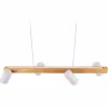 HLW LED LED Hanglamp Trion Milona - Witte LED Hanglamp met 4 lichtpunten, mat bruin/wit HLW LED LED Hanglamp Trion Milona - Witte LED Hanglamp met 4 lichtpunten, mat bruin/wit