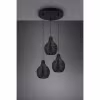 HLW LED Zwarte LED Hanglamp Hout - Trion Sparko 3-lichts Rond met E14 Fitting HLW LED Zwarte LED Hanglamp Hout - Trion Sparko 3-lichts Rond met E14 Fitting