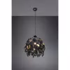 HLW LED LED Kroonluchter Trion Lovy - Zwarte LED Hanglamp met Gouden Accenten HLW LED LED Kroonluchter Trion Lovy - Zwarte LED Hanglamp met Gouden Accenten