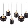 HLW LED Metal LED Pendant Lamp Trion Zira - Black 6-light LED lamp with E14 fitting HLW LED Metal LED Pendant Lamp Trion Zira - Black 6-light LED lamp with E14 fitting