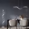 Dimbare metalen LED hanglamp 26W in chroom met modern design en natuurlijk wit licht Dimbare metalen LED hanglamp 26W in chroom met modern design en natuurlijk wit licht