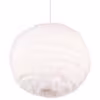 HLW LED LED Hanglamp Trion Fluffy - Taupe pluche, rond design met E27 fitting HLW LED LED Hanglamp Trion Fluffy - Taupe pluche, rond design met E27 fitting